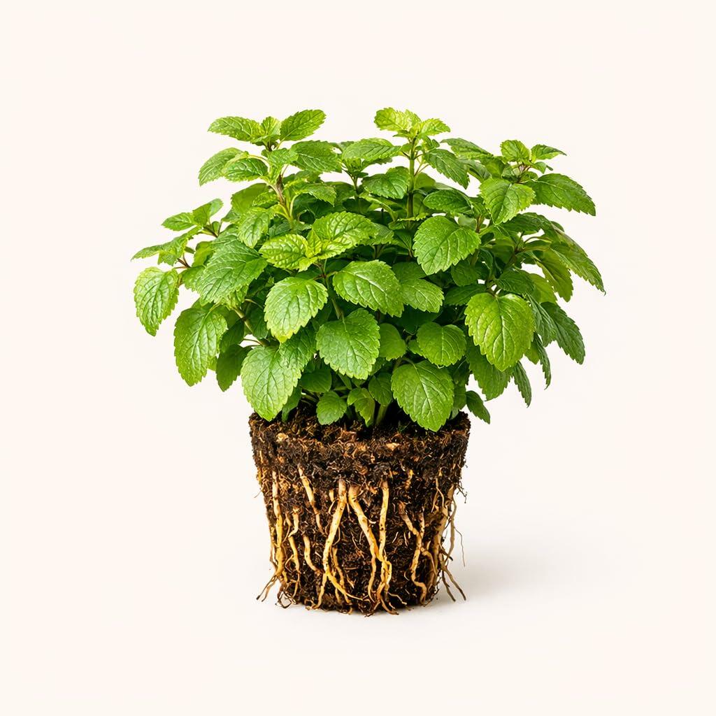 PLANT NOOK Lemon Balm Live Plant Starter Plug 2-Pack | Melissa officinalis Lemon Scented Herb | Calming Herbal Tea Plant | Full Sun to Part Shade Easy Herb