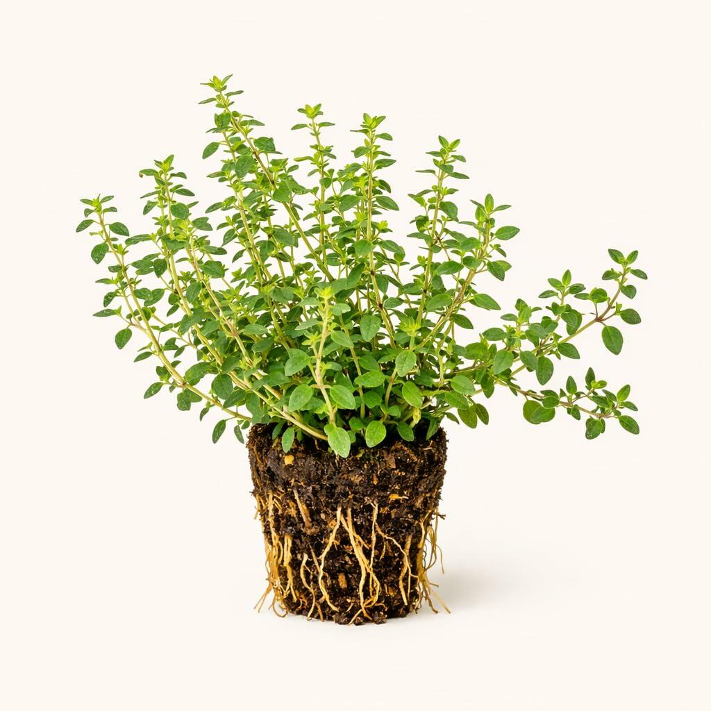 PLANT NOOK English Thyme Live Plant Starter Plug 2-Pack | Classic Culinary Thyme Herb | Fragrant Drought Tolerant Full Sun Plant | Perfect for Pots and Herb Beds