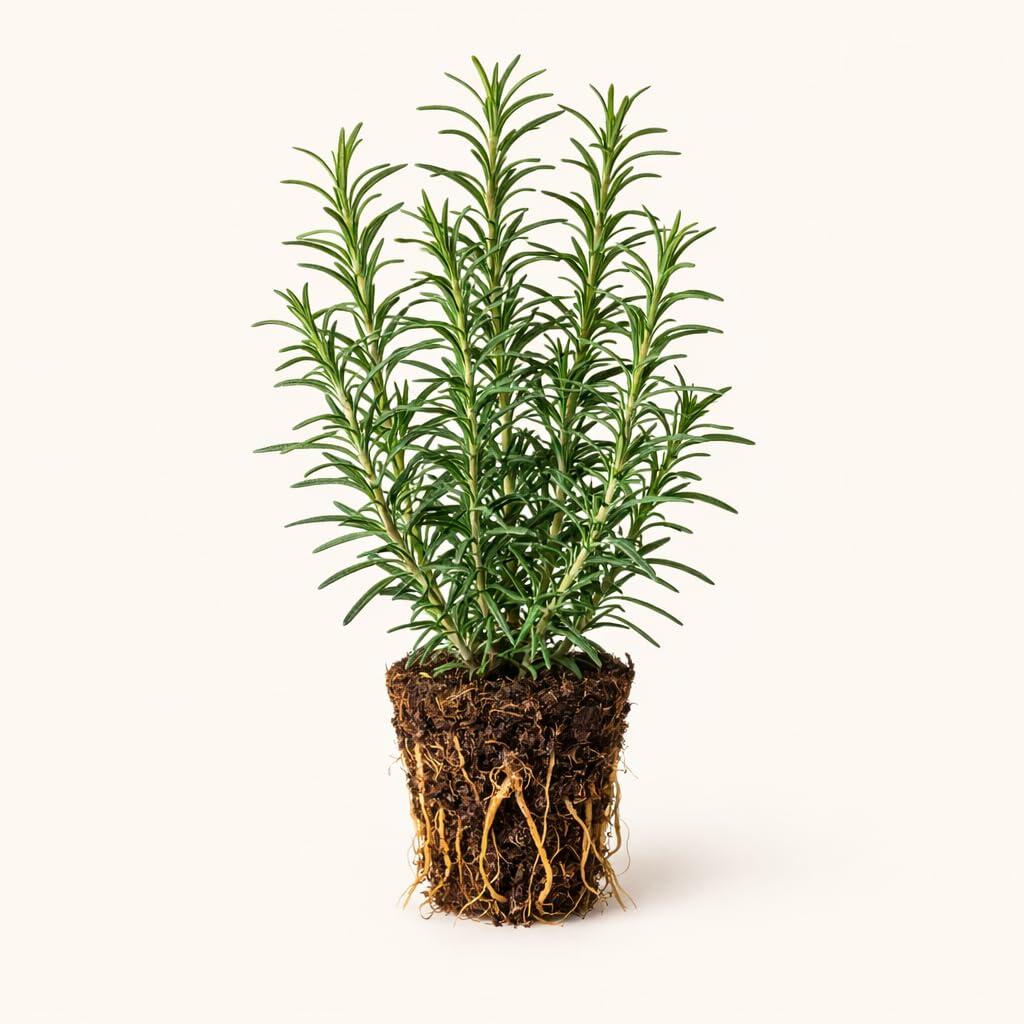 PLANT NOOK Barbeque Rosemary Live Plant Starter Plug 2-Pack | Extra Flavorful Culinary Rosemary | Upright Evergreen Herb Shrub | Great for Grilling Skewers Full Sun