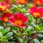 PLANT NOOK Portulaca Deep Pink Live Plant Starter Plug 2-Pack | Deep Pink Moss Rose Flowers | Sun Loving Heat Tolerant Groundcover for Pots Borders Rock Gardens